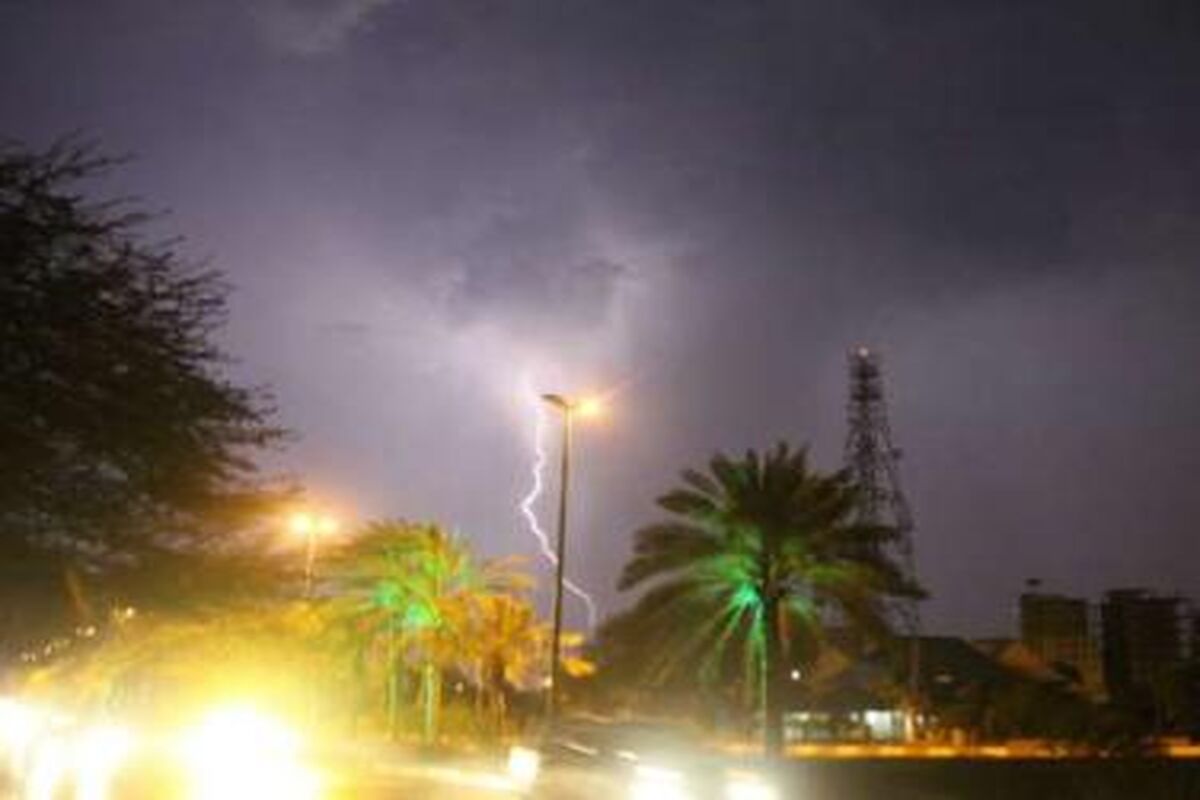 وقوع رگبار
