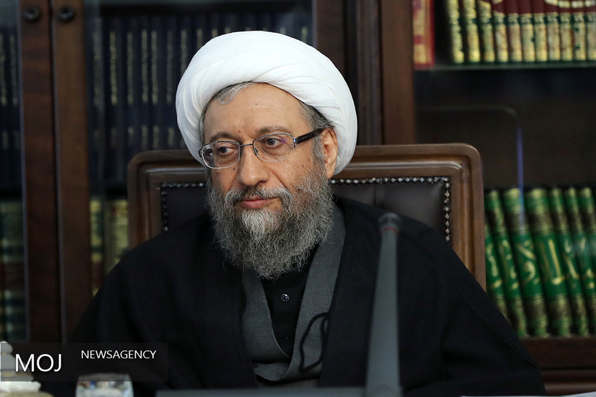 نشست اقتصادی سران قوای سه گانه - ۳۰ دی ۱۳۹۷/صادق آملی لاریجانی رییس قوه قضاییه