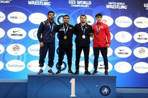 ۲ طلا و یک برنز حاصل کار کشتی گیران فرنگی کار زیر 23 سال ایران