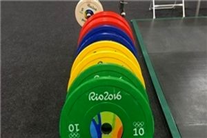 نهمی زارع در پایان حرکات یک ضرب دسته 94 کیلوگرم