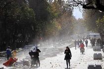 تندباد اردبیل را فرا گرفت/کاهش محسوس دمای هوا