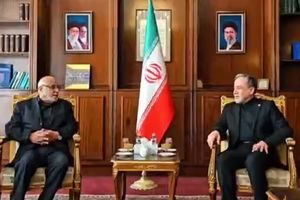 عضو هیأت رئیسه جنبش امل با وزیر امور خارجه جمهوری اسلامی ایران، دیدار کرد