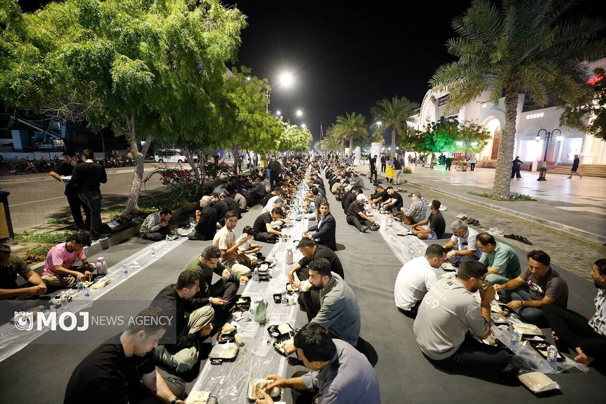 مراسم افطاری در کیش