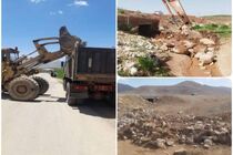 برخورد راهداران بروجن با تخلیه‌کنندگان نخاله