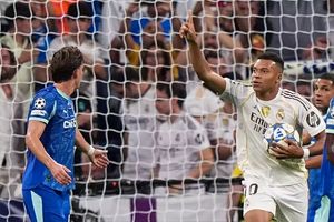 دبل امباپه و برد خانگی رئال مادرید مقابل مارسی