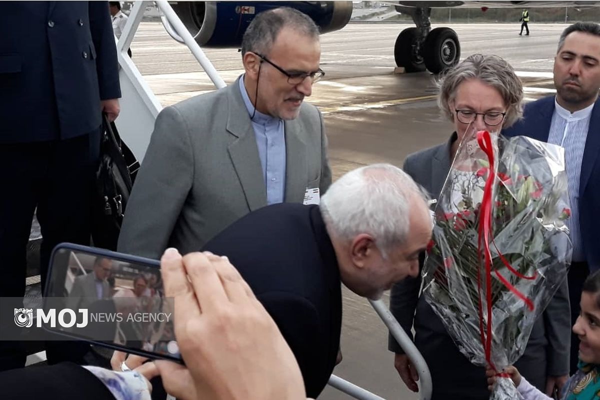 ورود ظریف به سوئد