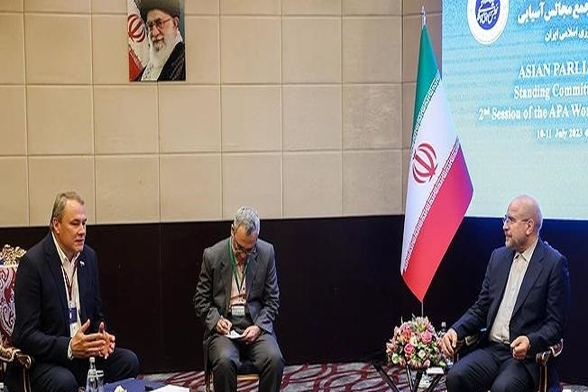 رئیس مجلس شورای اسلامی و نایب رئیس دومای روسیه