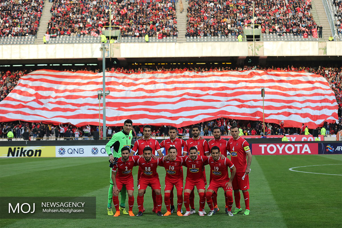 دیدار تیم های فوتبال پرسپولیس ایران و الوصل امارات