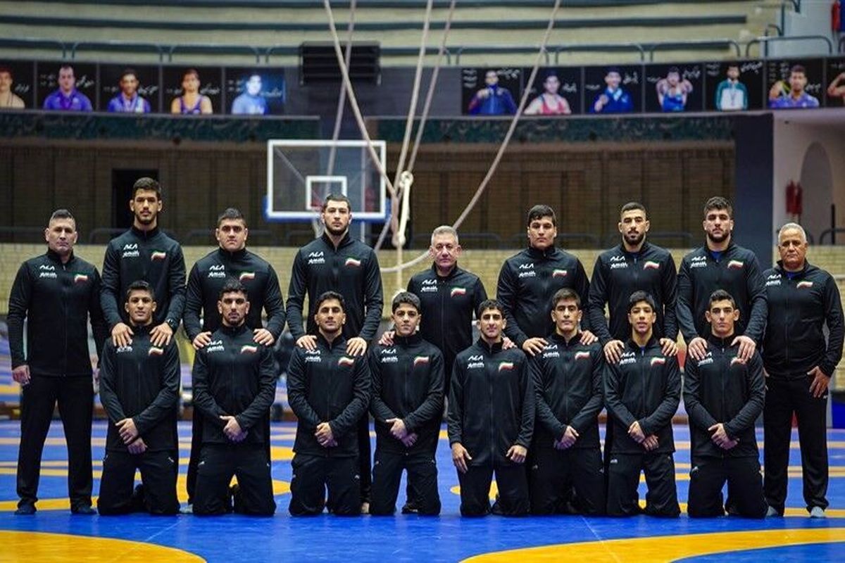 منتخبین کشتی آزاد جوانان ایران