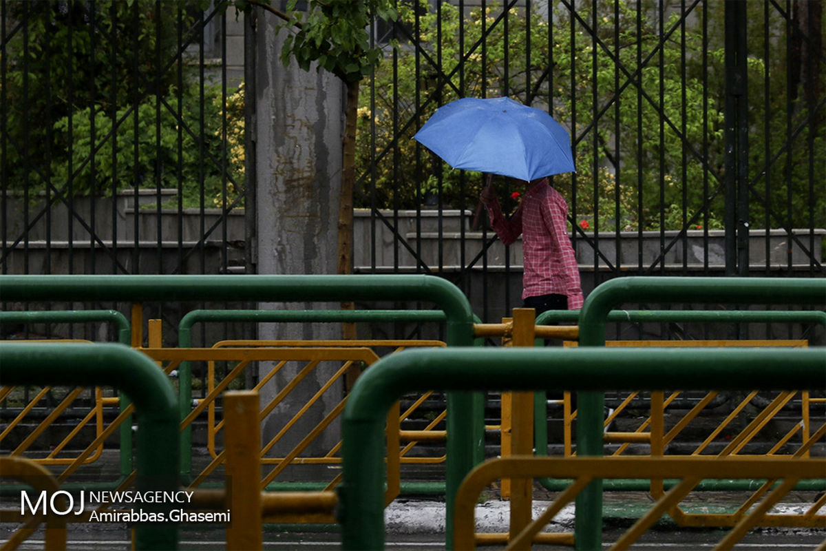 بارش باران بهاری در تهران