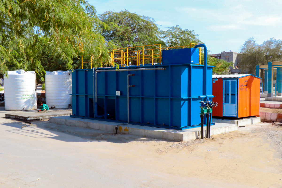 پكيج تصفيه فاضلاب بوستان الزهرا بندرعباس