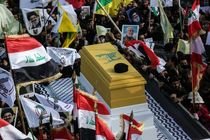 هزاران تن در تشییع پیکر نمادین سید حسن نصرالله در بغداد مشارکت کردند