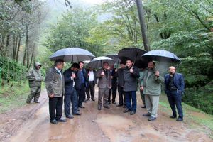 آغاز عملیات بهسازی راه جنگلی آبشار لاتون 