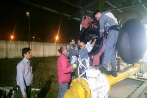 پایان عملیات سرویس سالیانه ایستگاه های گاز منطقه یک رشت 