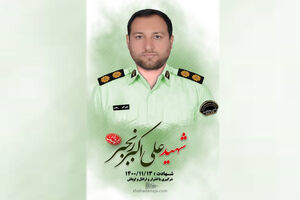 صحنه درگیری مامور نیروی انتظامی با فرد شرور