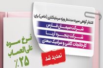 انتشار اوراق گواهی سپرده خاص بانک رفاه کارگران تمدید شد
