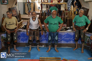 دیدار فرمانده سپاه الغدیر استان یزد از ورزش زورخانه ای ابرکوه