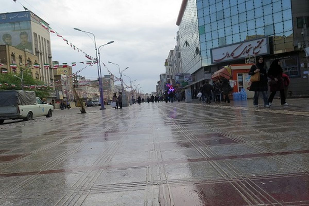 میزان بارش در اهواز