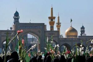 خادمان امام رضا(ع) به برج میلاد آمدند