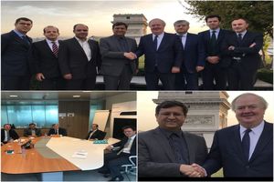 دیدار همتی با رئیس کل گروه اسکور در فرانسه