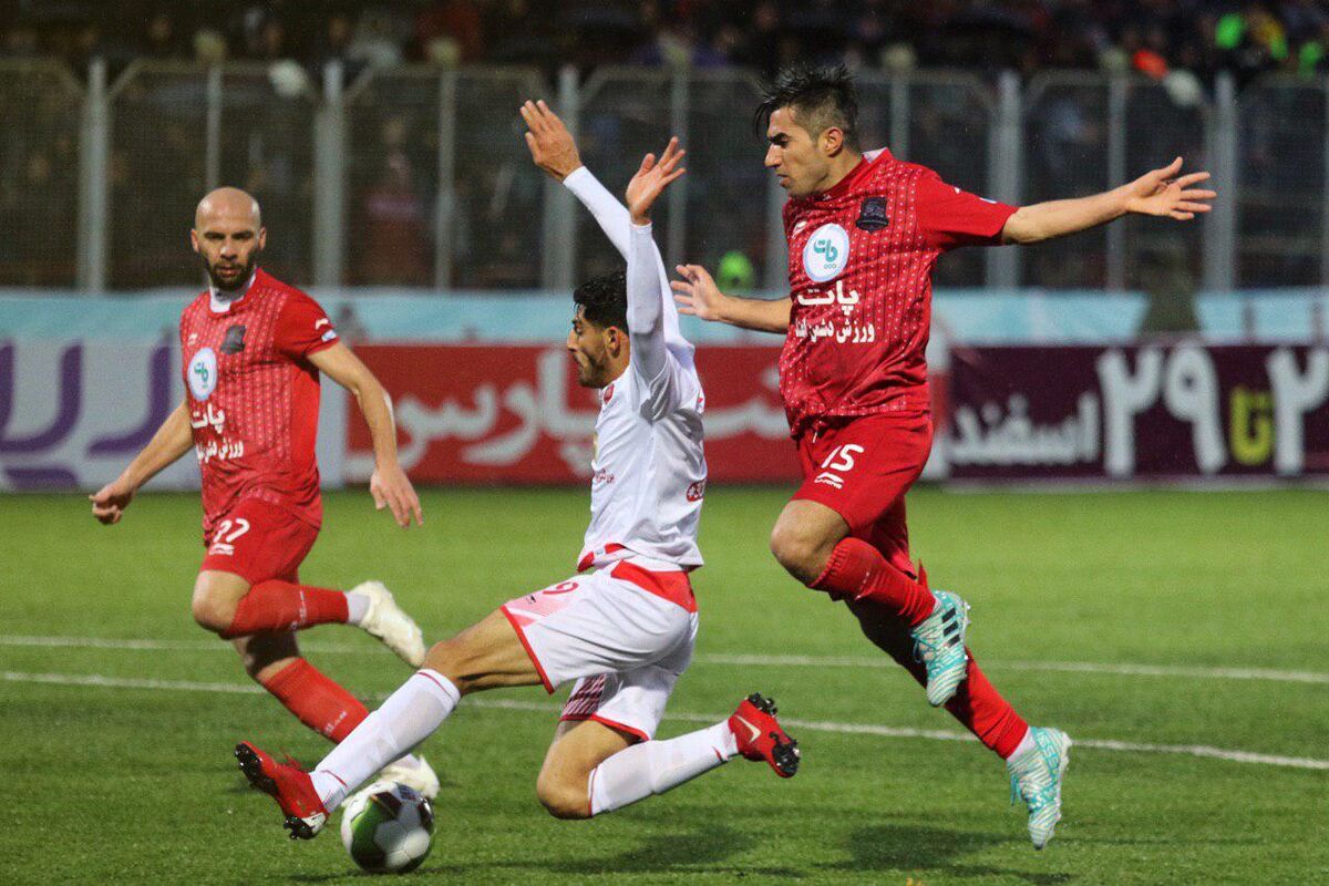 بازی نساجی قائمشهر و پرسپولیس