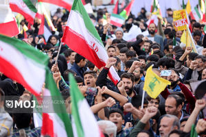 حضور پرشور بیرجندی‌ها در محکومیت اقدامات تروریستی عوامل آمریکایی صهیونیستی + فیلم