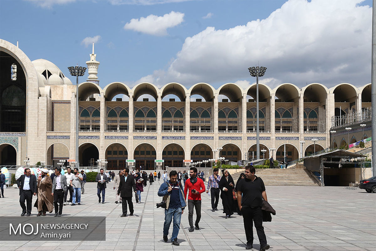 آماده سازی محل سی و دومین نمایشگاه بین‌المللی کتاب