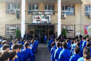 مراسم یادبود شهادت محمد طاها اقدامی در مدارس سما واحد رشت برگزار شد