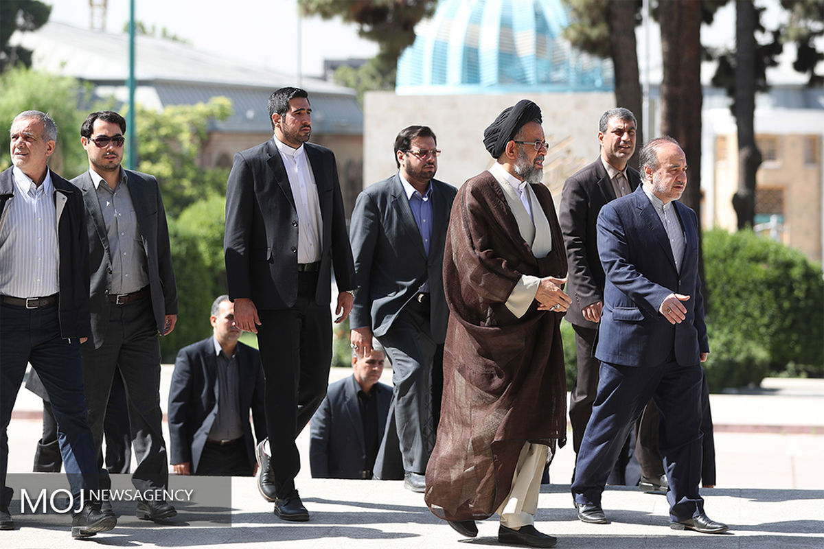 وداع با شهدای ترور در مجلس