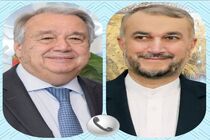 گفتگو آنتونیو گوترش با امیرعبداللهیان در مورد آتش بس در یمن و مذاکرات وین
