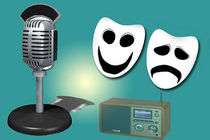 یک نمایش رادیویی پلیسی پخش می شود