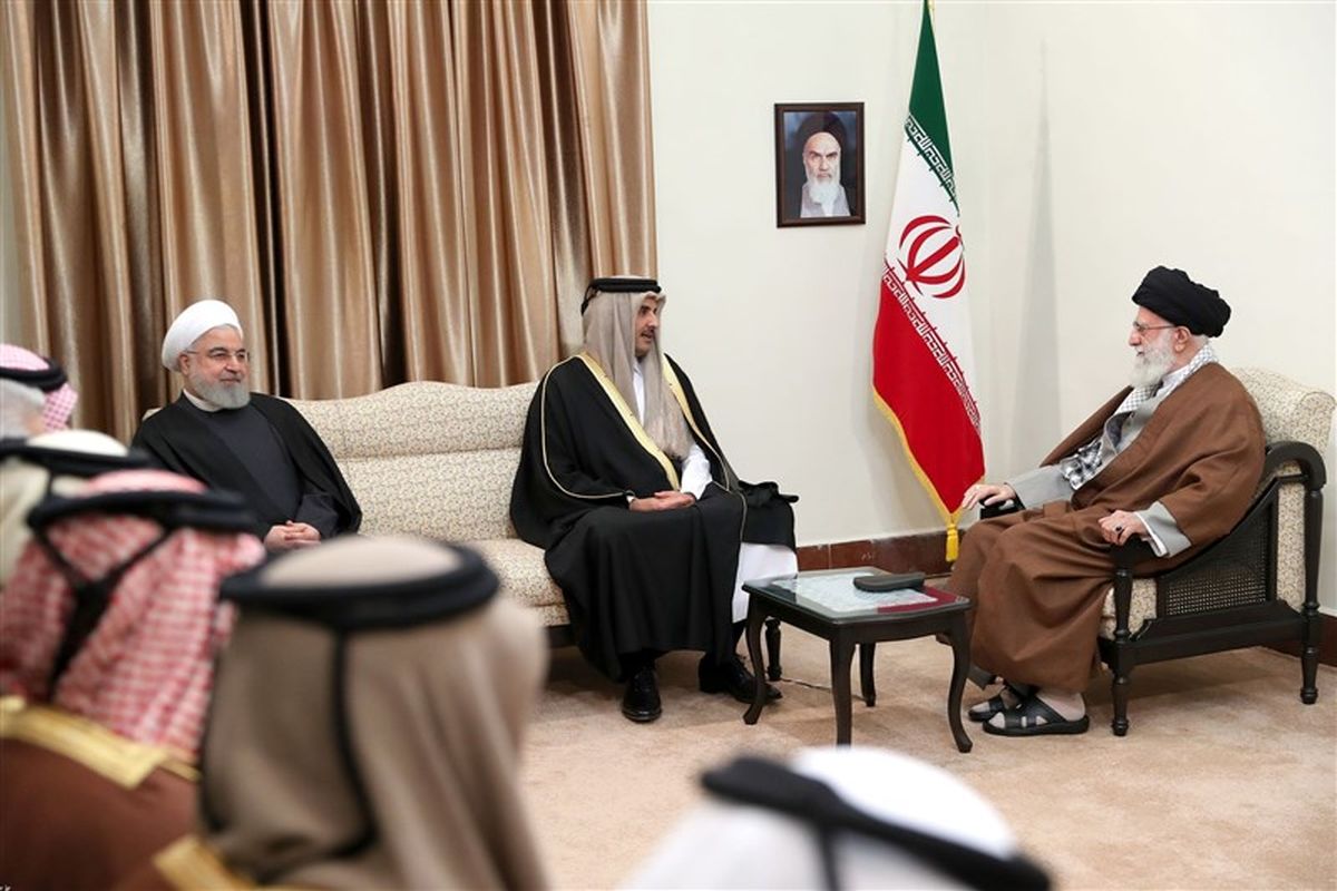 دیدار امیر قطر با رهبر معظم انقلاب اسلامی