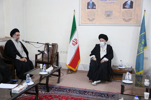 دیدار مدیر و معاونان جامعه الزهرا(س) با رییس جدید جامعه مدرسین