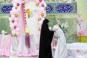 جشن تکلیف ۴۵۰ دختر نومکلف در حرم حضرت معصومه(س) برگزار شد