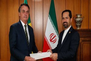 تقدیم رونوشت استوارنامه سفیر جدید ایران به رئیس جمهور برزیل