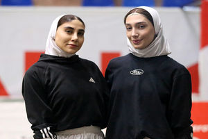 ناهید کیانی و مبینا نعمت‌زاده ملی‌پوشان تکواندو ایران در راه مسابقات جهانی