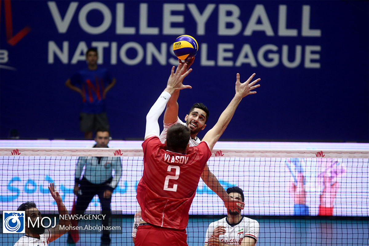 دیدار تیم های ملی والیبال ایران و روسیه