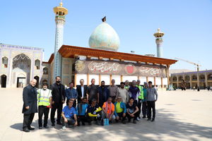 دوچرخه سوارن فارس از حرم شاهچراغ (ع) راهی کربلا شدند