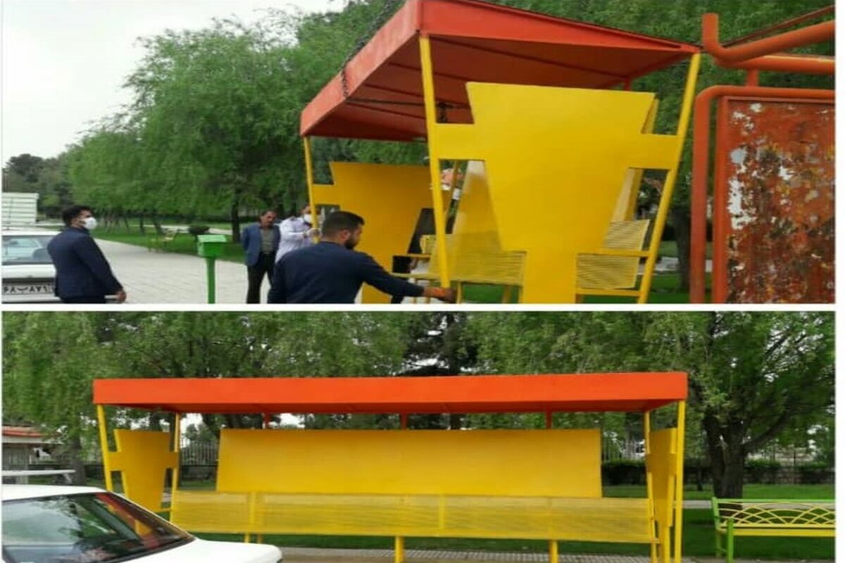 ایستگاه اتوبوس در کرمانشاه نوسازی