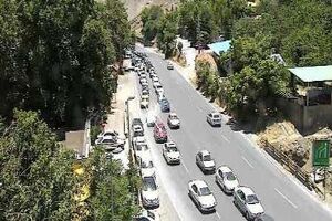 ترافیک نیمه سنگین درجاده چالوس /اجرای محدودیت ترافیکی با 2ساعت تاخیر