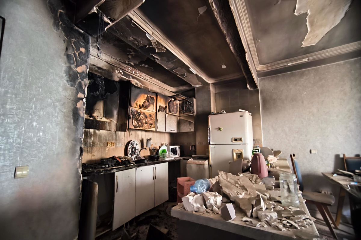 حریق واحد مسکونی