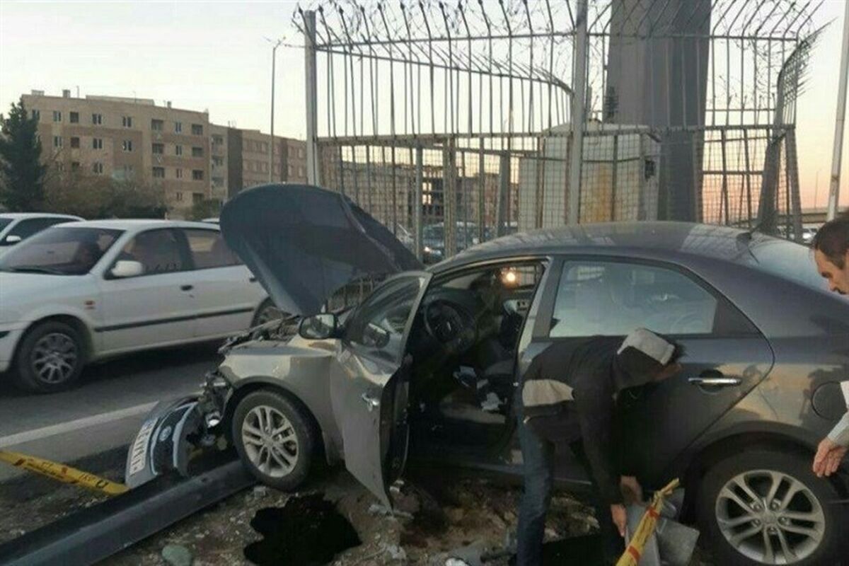 تصادف در اتوبان تهران کرج