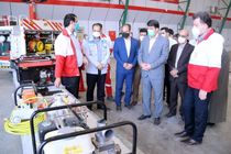 رونمایی از تجهیزات لجستیکی و امدادی جمعیت هلال احمر یزد با حضور استاندار