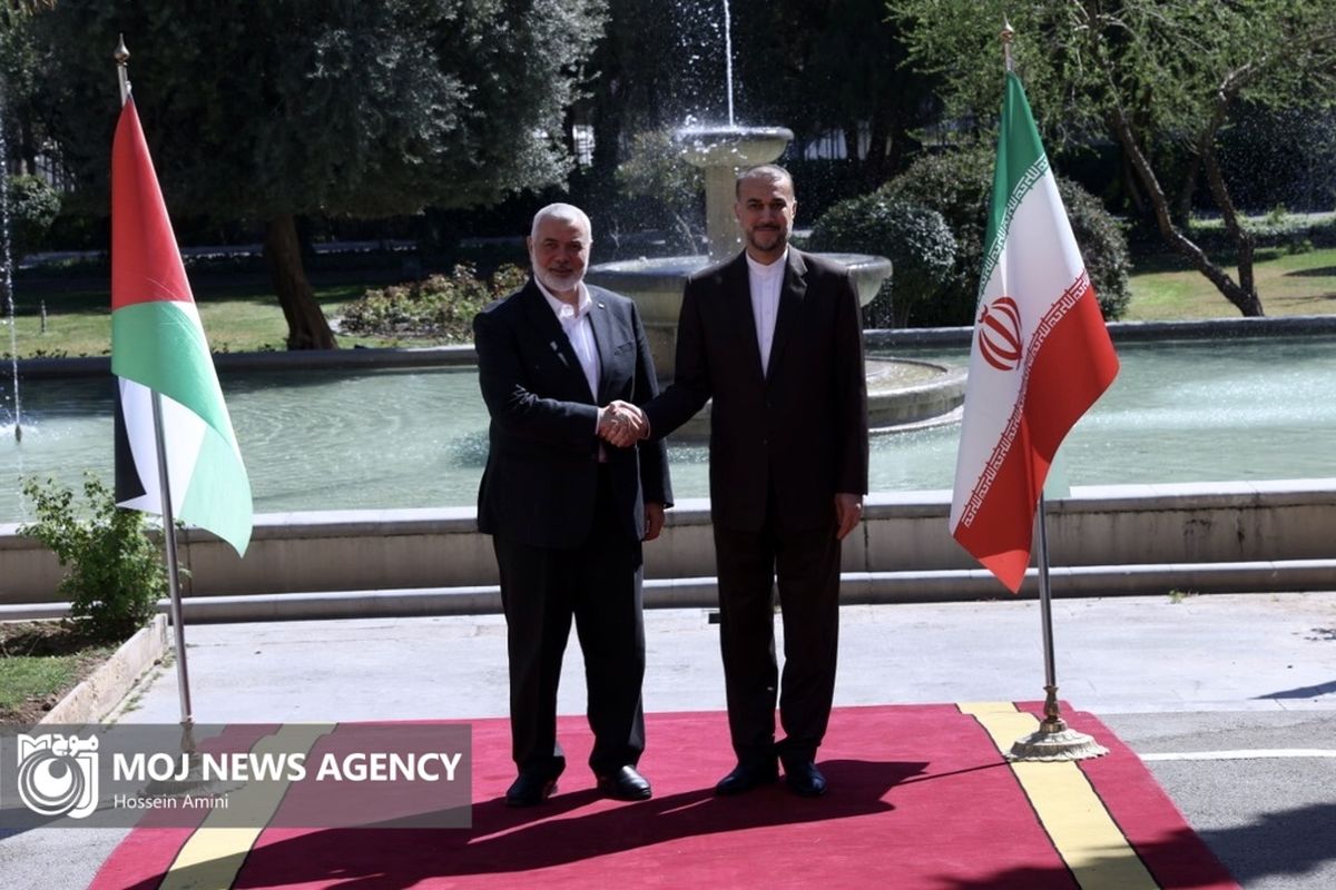 دیدار  وزیر امور خارجه با اسماعیل هنیه