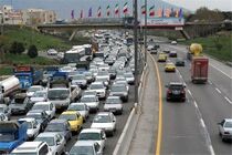 ترافیک نیمه سنگین در آزادراه قزوین-کرج