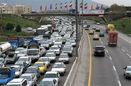 ترافیک سنگین در آزادراه قزوین-کرج