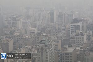 هوای شهر تهران در آستانه وضعیت قرمز قرار گرفت