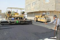 آسفالت 20 کیلومتر از راه های روستایی درشهرستان لنجان 