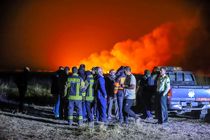 صاعقه نی زارهای تالاب میقان را به آتش کشید