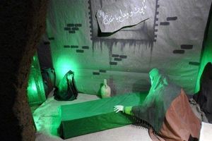 دهمین نمایشگاه مردمی یاس کبود ویژه ایام فاطمیه در پارس آباد برپا می شود